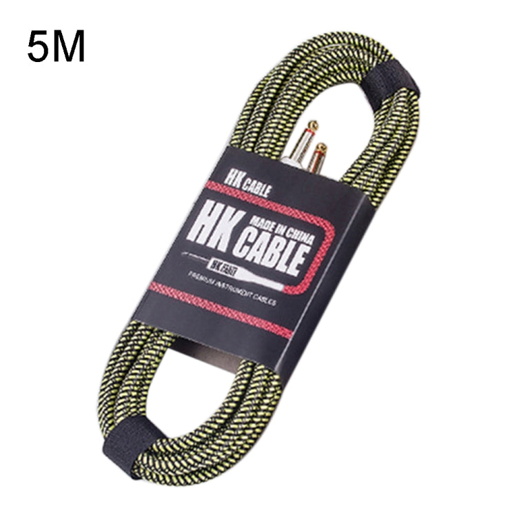 Wooden Guitar Bass Connection Cable Noise Reduction Audio Cable, Cable Length: 5m, Random Color Delivery - Consumer Electronics by buy2fix | Online Shopping UK | buy2fix