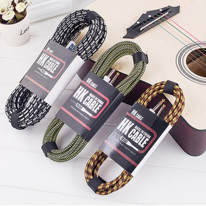 Wooden Guitar Bass Connection Cable Noise Reduction Audio Cable, Cable Length: 3m, Random Color Delivery - Consumer Electronics by buy2fix | Online Shopping UK | buy2fix