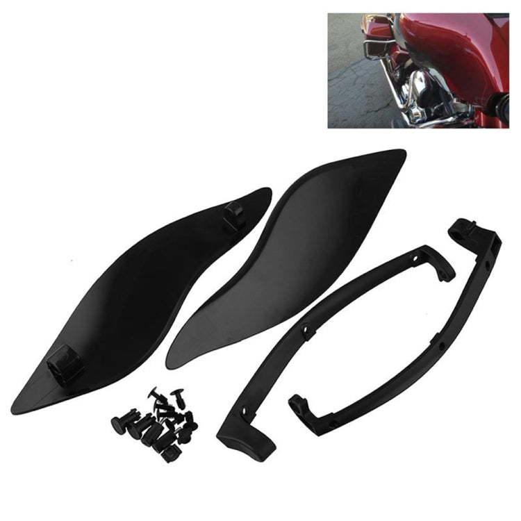 MB-OT360 2 PCS Adjustable Air Deflectors Side Wings Fairing Side Cover Shield for for 2014-2019 Harley Davidson Touring Electra / Street / Tri Glide / CVO - Others by buy2fix | Online Shopping UK | buy2fix