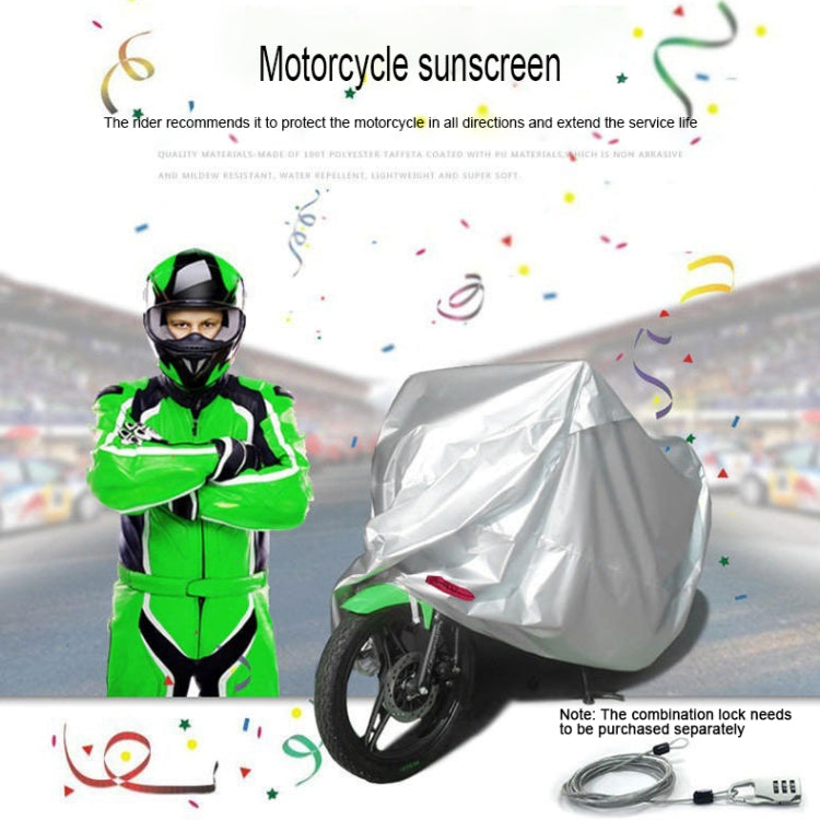 210D Oxford Cloth Motorcycle Electric Car Rainproof Dust-proof Cover, Size: XL (Black Silver) - Raincoat by buy2fix | Online Shopping UK | buy2fix