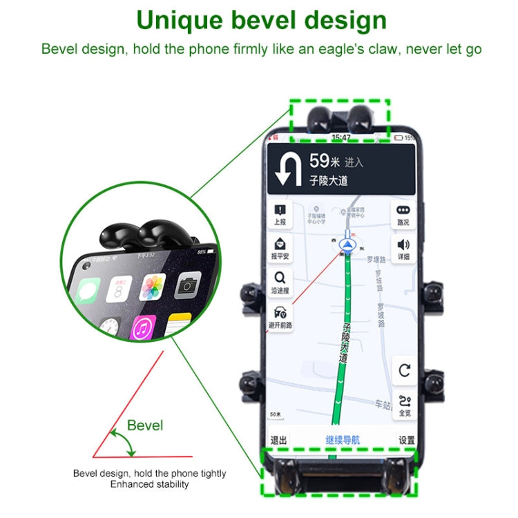 M10 Bolt Ball-Head Motorcycle Multi-function Eight-jaw Aluminum Phone Navigation Holder Bracket - Holder by buy2fix | Online Shopping UK | buy2fix