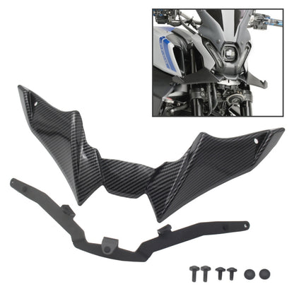 For Yamaha MT-09 2021-2023 Motorcycle Sport Downforce Naked Forntal Spoilers Aerodynamic Wing Deflector (Carbon Fiber Black) - Ornamental Parts by buy2fix | Online Shopping UK | buy2fix