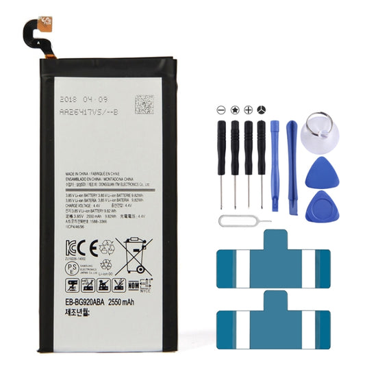 2550mAh Li-Polymer Battery for Samsung Galaxy S6 / G9200 / G9208 / G9209 / G920F / G920I / G920 / G920A - For Samsung by buy2fix | Online Shopping UK | buy2fix