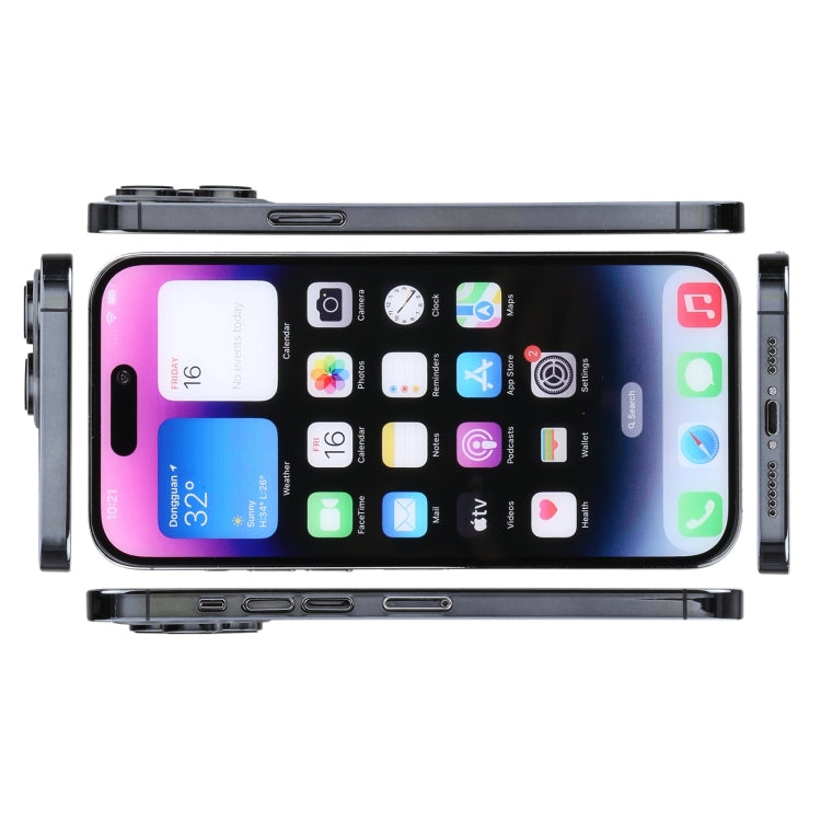 For iPhone 14 Pro Color Screen Non-Working Fake Dummy Display Model (Space Black) - For iPhone & iPad by buy2fix | Online Shopping UK | buy2fix