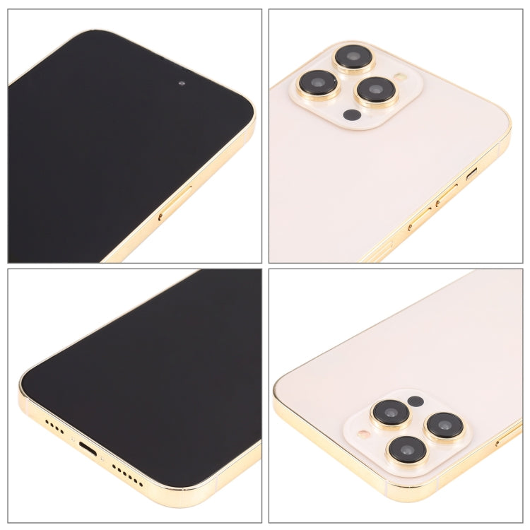 For iPhone 14 Pro Max Black Screen Non-Working Fake Dummy Display Model(Gold) - For iPhone & iPad by buy2fix | Online Shopping UK | buy2fix
