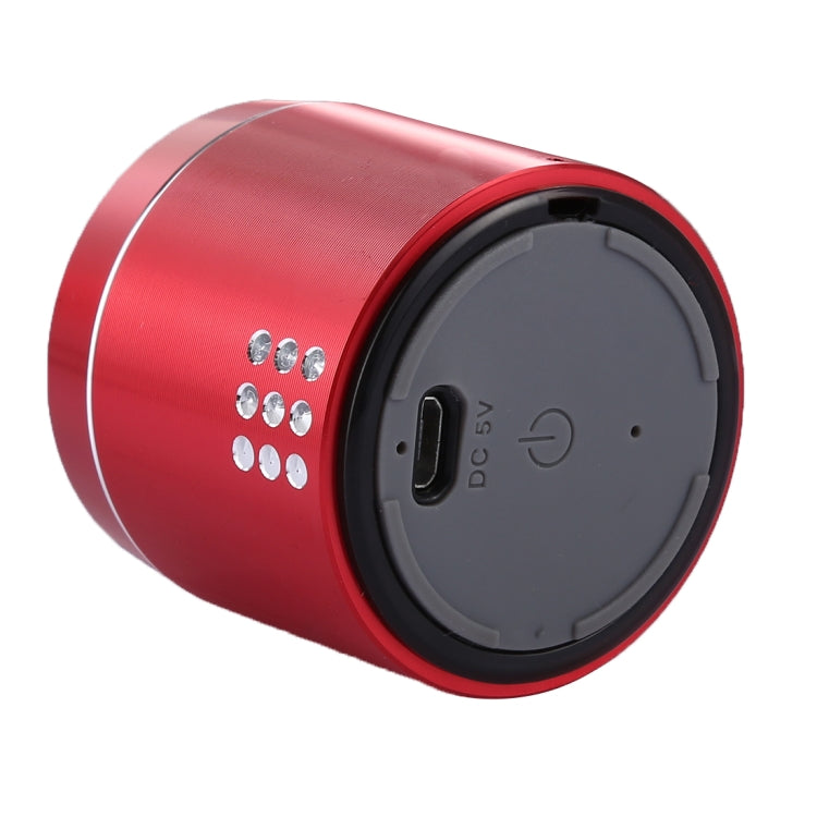 PTH-02 Portable True Wireless Stereo Mini Bluetooth Speaker with LED Indicator & Sling(Red) - Mini Speaker by buy2fix | Online Shopping UK | buy2fix