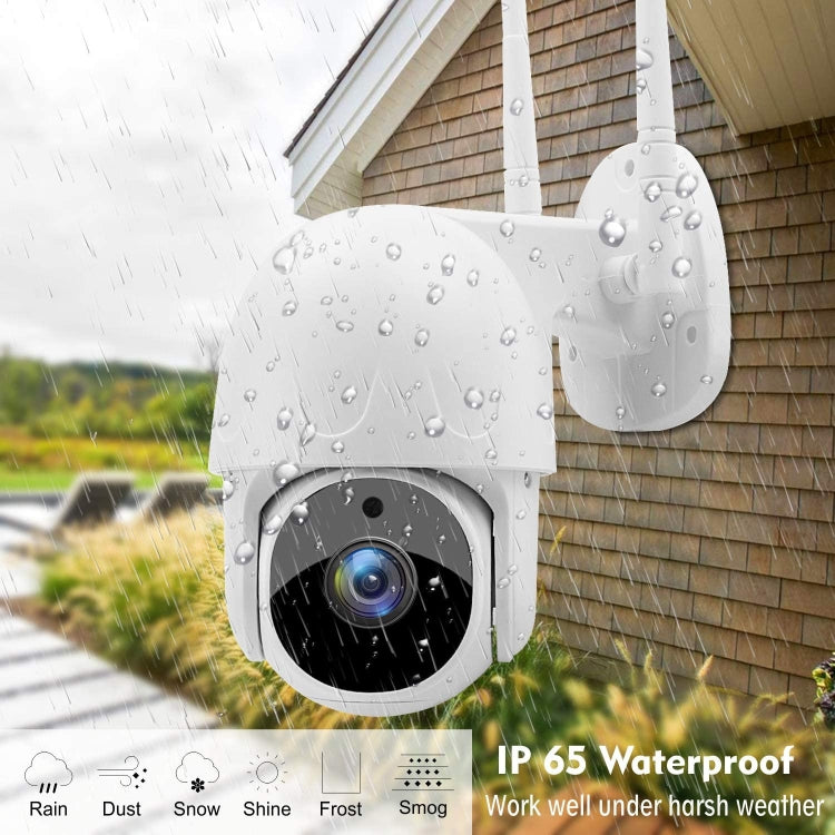 Tuya QX45 1080P Full HD IP65 Waterproof 2.4G Wireless IP Camera, Support Motion Detection & Two-way Audio & Night Vision & TF Card, EU Plug - Security by buy2fix | Online Shopping UK | buy2fix