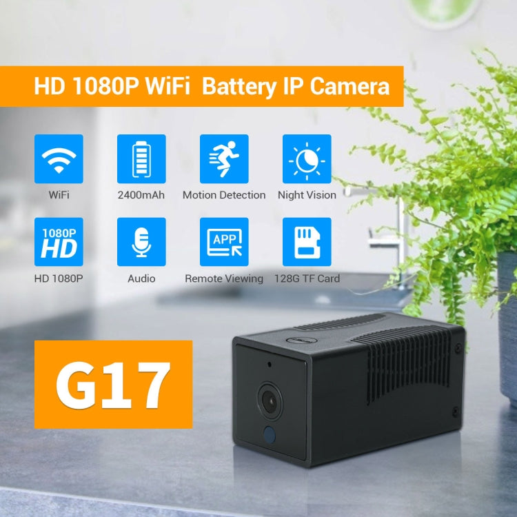 G17 2.0 Million Pixels HD 1080P Smart WiFi IP Camera, Support Night Vision & Two Way Audio & Motion Detection & TF Card, US Plug - Security by buy2fix | Online Shopping UK | buy2fix