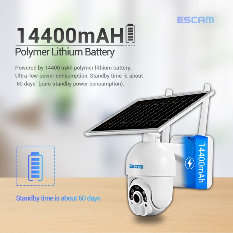 ESCAM QF250 HD 1080P WiFi Solar Panel IP Camera, Support Motion Detection / Night Vision / TF Card / Two-way Audio - Security by ESCAM | Online Shopping UK | buy2fix