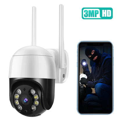 QX29 3.0MP HD WiFi IP Camera, Support Night Vision & Motion Detection & Two Way Audio & TF Card, AU Plug - Security by buy2fix | Online Shopping UK | buy2fix