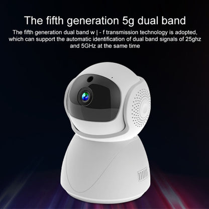 ZAS-5G01 1080P Home 5G WiFi Dual-band Panoramic Camera with 32GB TF Card, Support IR Night Vision & AP Hot Spot & Designated Alarm Area, US Plug - Security by buy2fix | Online Shopping UK | buy2fix