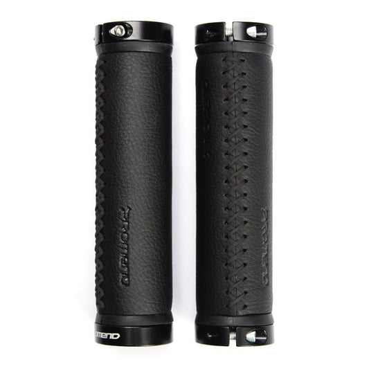PROMEND GR-501 1 Pair Microfiber Leather Mountain Bicycle Grips Cover(Black Black) - Outdoor & Sports by PROMEND | Online Shopping UK | buy2fix