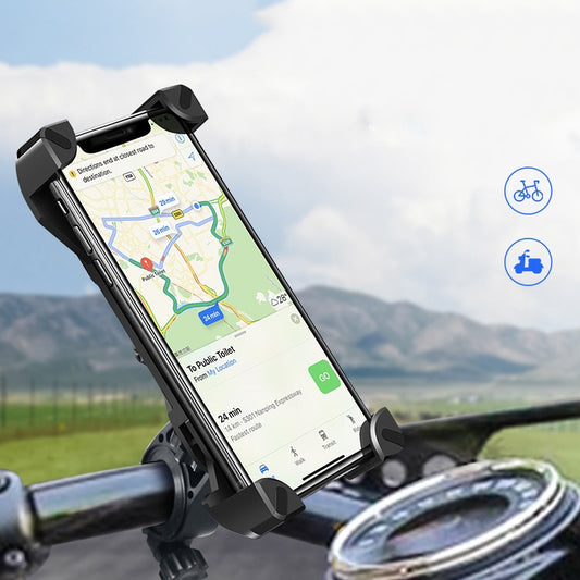 FLOVEME Multi-function Universal 360 Degree Rotatable Motorcycle Bicycle Mobile Phone Holder - Holders by FLOVEME | Online Shopping UK | buy2fix