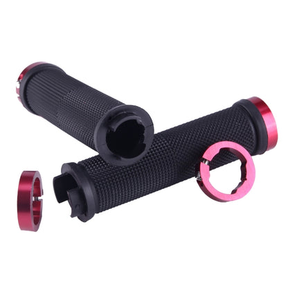 OQSPORT 2 PCS Bike Hand Grips Bilateral Lock Straight Barrel MTB Bicycle Anti-slip Handlebar Grips - Outdoor & Sports by buy2fix | Online Shopping UK | buy2fix