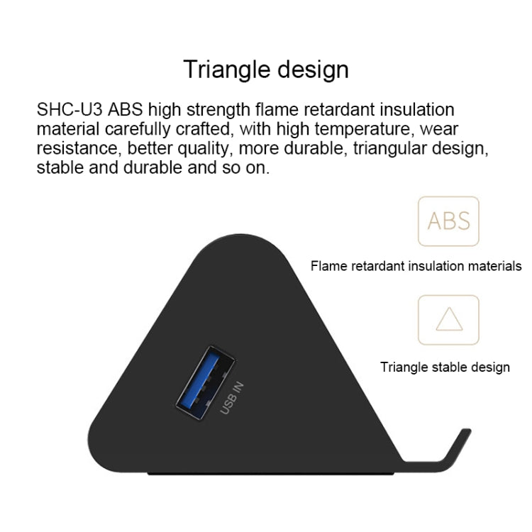 ORICO SHC-U3 ABS Material Desktop 4 Ports USB 3.0 HUB with Phone / Tablet Holder & 1m USB Cable & LED Indicator - Computer & Networking by ORICO | Online Shopping UK | buy2fix