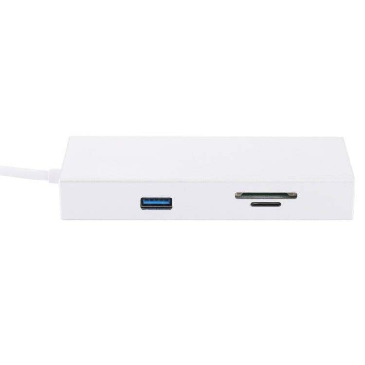 USB-C / Type-C to HDMI & RJ45 & 2 x USB 3.0 & SD & Micro SD Card Reader Adapter HUB with USB-C / Type-C Charging, For Macbook / New Macbook Pro / Huawei Matebook - Computer & Networking by buy2fix | Online Shopping UK | buy2fix