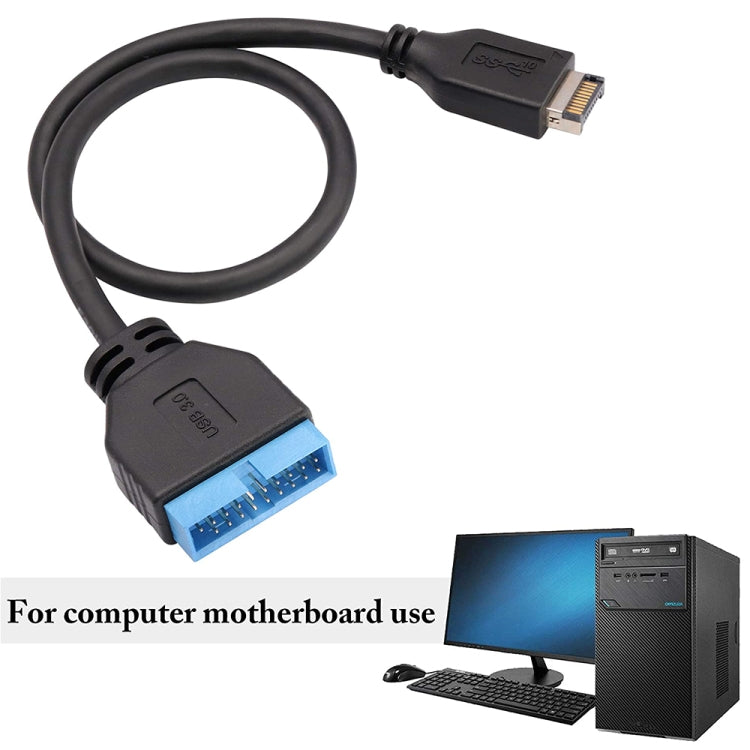 30cm USB 3.1 Type-E to USB 3.0 Motherboard 19 Pin Male Expansion Cable -  by buy2fix | Online Shopping UK | buy2fix