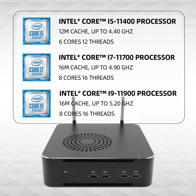 HYSTOU M7 Windows 7/8/10 / Linux System Mini PC, Intel Core G6400 Dual Core 4 Threads up to 4.0GHz, 32GB RAM+512GB SSD, US Plug - Windows Mini PCs by HYSTOU | Online Shopping UK | buy2fix