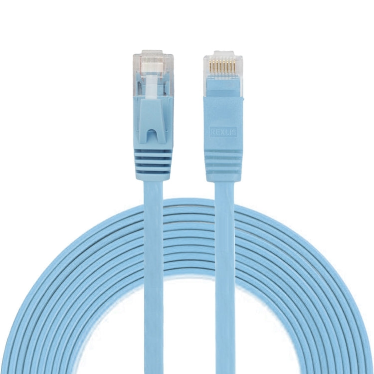 3m CAT6 Ultra-thin Flat Ethernet Network LAN Cable, Patch Lead RJ45 (Blue) - Lan Cable and Tools by buy2fix | Online Shopping UK | buy2fix