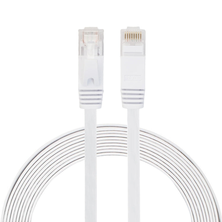 3m CAT6 Ultra-thin Flat Ethernet Network LAN Cable, Patch Lead RJ45 (White) - Lan Cable and Tools by buy2fix | Online Shopping UK | buy2fix