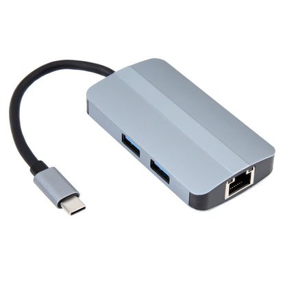 BYL-2203 6 in 1 USB-C / Type-C to USB Multifunctional Docking Station HUB Adapter - Computer & Networking by buy2fix | Online Shopping UK | buy2fix