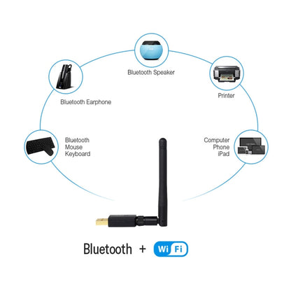 EDUP EP-AC1661 2 in 1 Bluetooth 4.2 + Dual Band 11AC 600Mbps High Speed Wireless USB Adapter WiFi Receiver -  by EDUP | Online Shopping UK | buy2fix