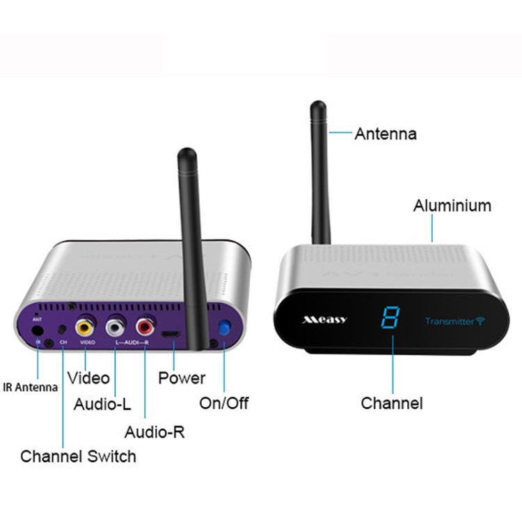 Measy AV220 2.4GHz Wireless Audio / Video Transmitter and Receiver, Transmission Distance: 200m, AU Plug - Consumer Electronics by Measy | Online Shopping UK | buy2fix