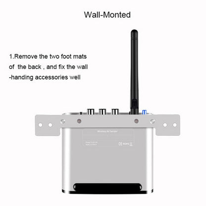 Measy AV220 2.4GHz Wireless Audio / Video Transmitter and Receiver, Transmission Distance: 200m, UK Plug - Consumer Electronics by Measy | Online Shopping UK | buy2fix