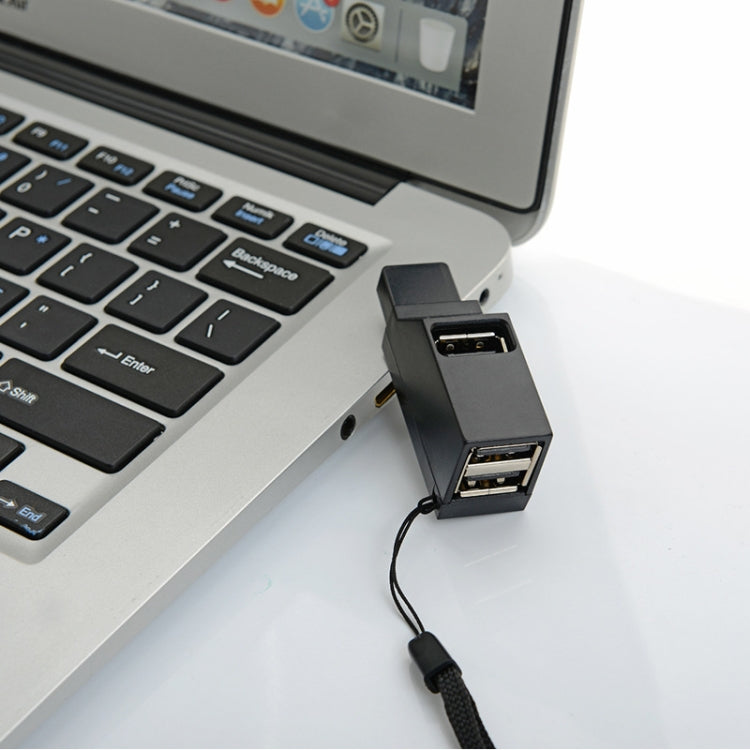 Portable Mini 3 x USB 2.0 Ports HUB with Lanyard -  by buy2fix | Online Shopping UK | buy2fix