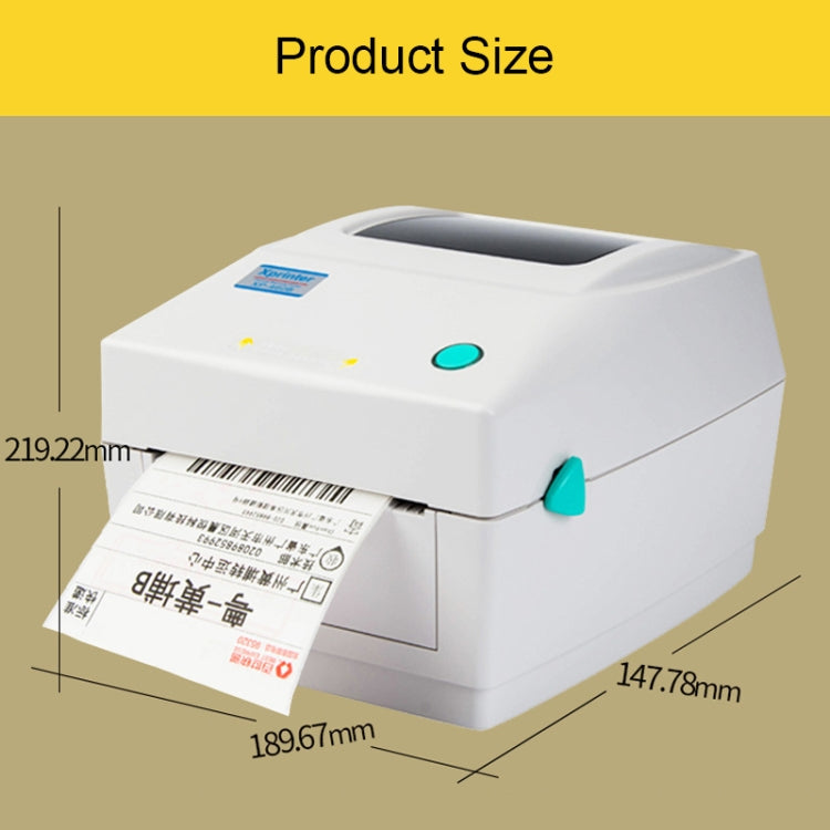 Xprinter XP-460B USB Port Thermal Automatic Calibration Barcode Printer - Consumer Electronics by Xprinter | Online Shopping UK | buy2fix