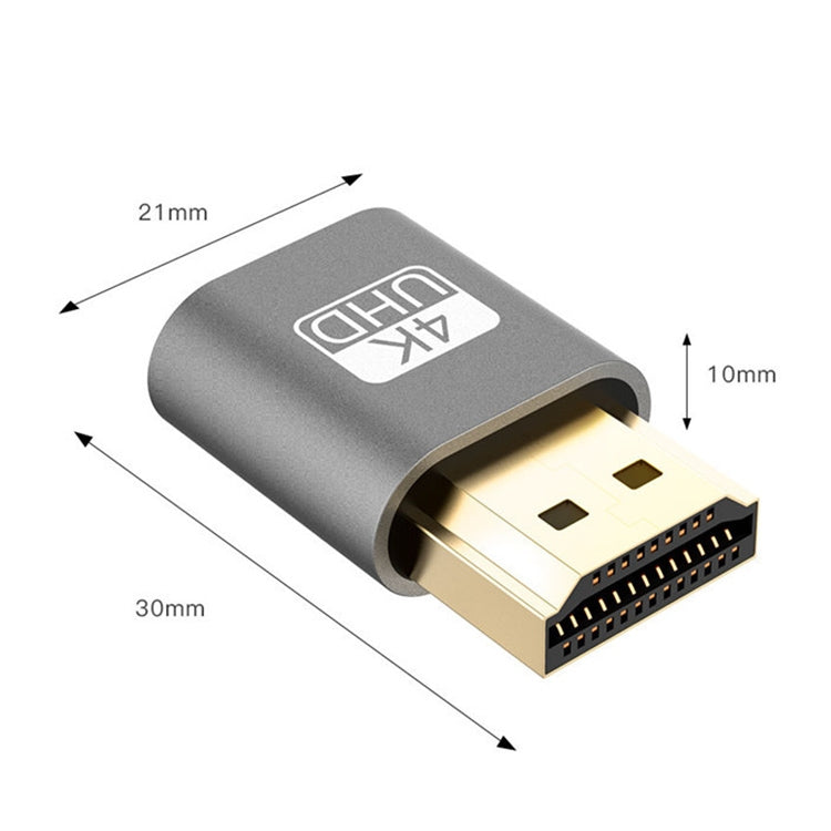 VGA Virtual Display Adapter HDMI 1.4 DDC EDID Dummy Plug Headless Display Emulator (Gold) - Computer & Networking by buy2fix | Online Shopping UK | buy2fix