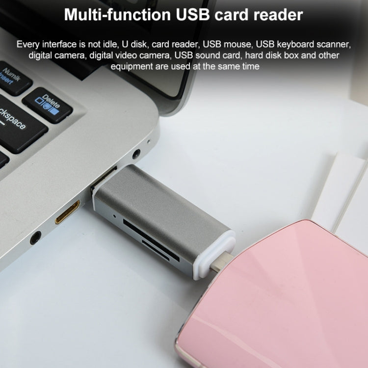 H82 USB-C / Type-C to USB 3.0 + Micro USB Ports OTG SD / TF Card Reader -  by buy2fix | Online Shopping UK | buy2fix