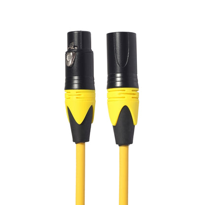 XRL Male to Female Microphone Mixer Audio Cable, Length: 3m (Yellow) - Consumer Electronics by buy2fix | Online Shopping UK | buy2fix