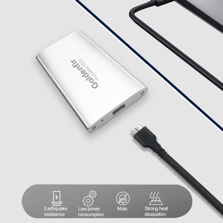 Goldenfir NGFF to Micro USB 3.0 Portable Solid State Drive, Capacity: 60GB(Silver) - Computer & Networking by Goldenfir | Online Shopping UK | buy2fix