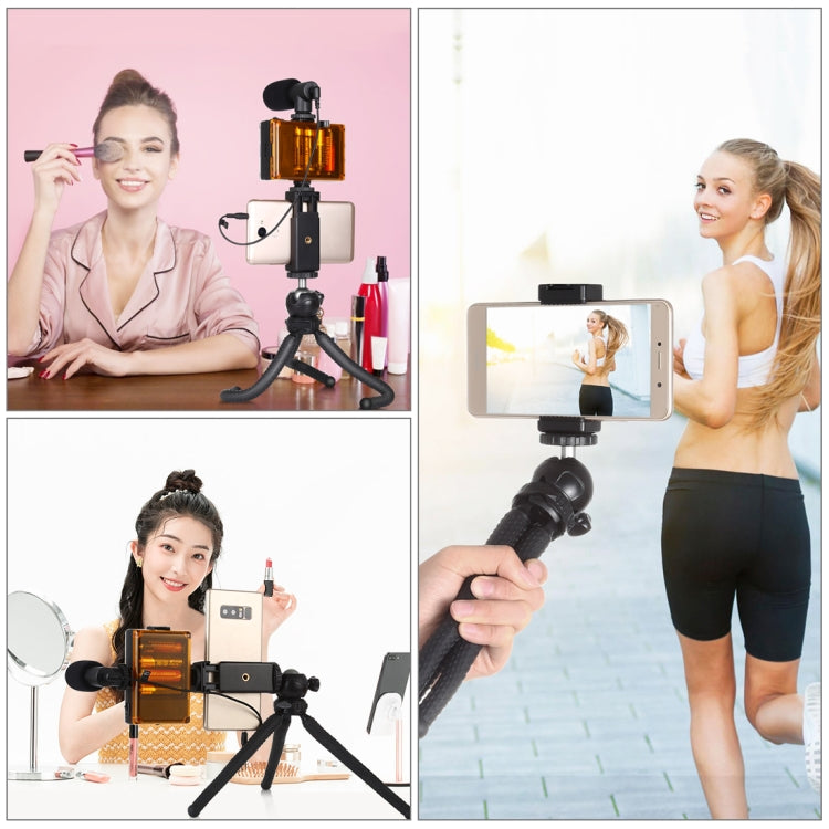 PULUZ Mini Octopus Flexible Tripod Holder with Ball Head & Phone Clamp + Tripod Mount Adapter & Long Screw for SLR Cameras, GoPro, Cellphone, Size: 25cmx4.5cm - DJI & GoPro Accessories by PULUZ | Online Shopping UK | buy2fix