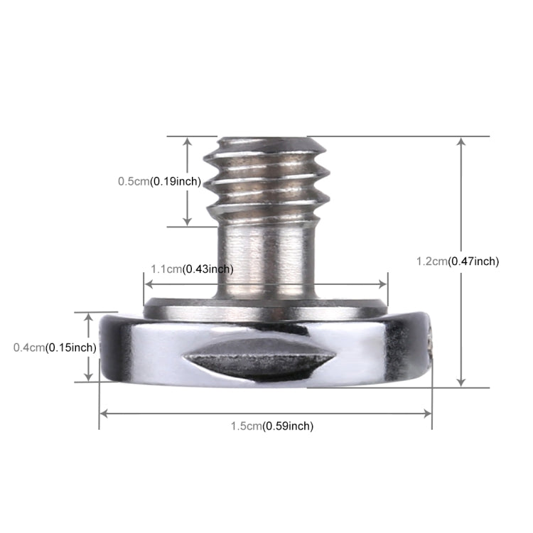 PULUZ 1/4 inch Male Thread Screw with C-Ring for Quick Release, Tripod Mount - Screws by PULUZ | Online Shopping UK | buy2fix