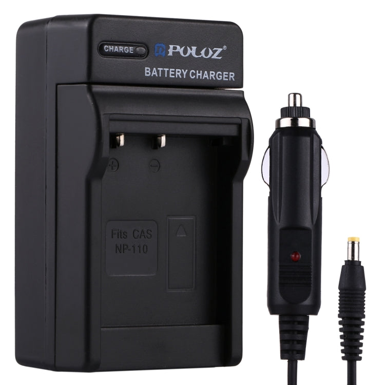 PULUZ Digital Camera Battery Car Charger for Casio NP-110 Battery - Camera Accessories by PULUZ | Online Shopping UK | buy2fix