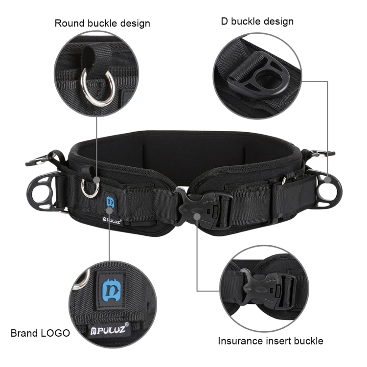 PULUZ Multi-functional Bundle Waistband Strap Belt  with Hook for SLR / DSLR Cameras - Camera Strap by PULUZ | Online Shopping UK | buy2fix