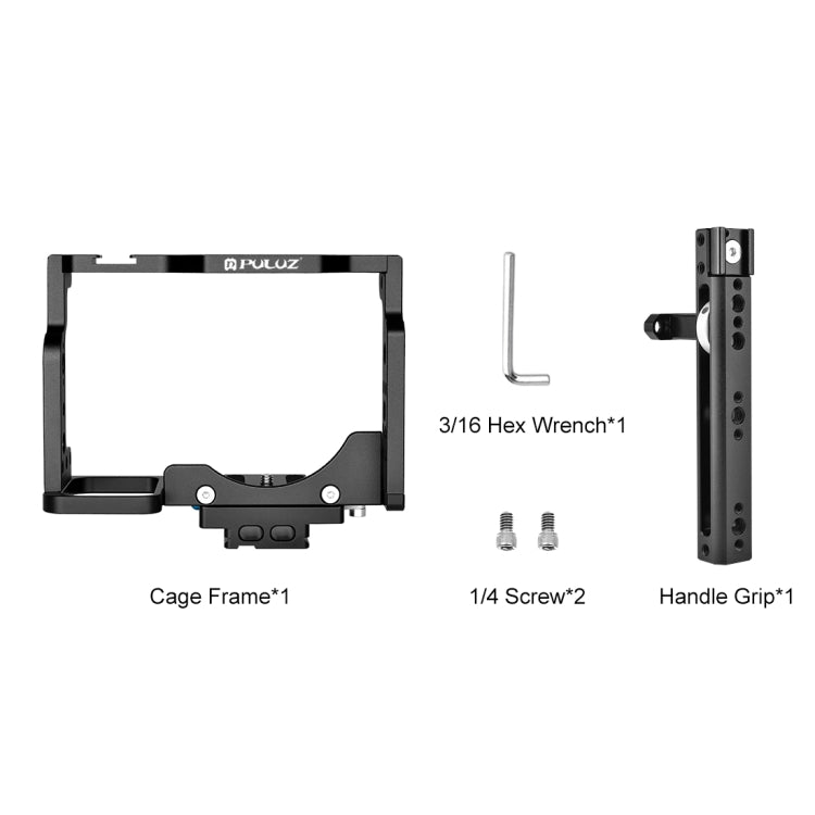 PULUZ Video Camera Cage Filmmaking Rig with Handle for Nikon Z6 / Z7(Black) - Camera Cage by PULUZ | Online Shopping UK | buy2fix