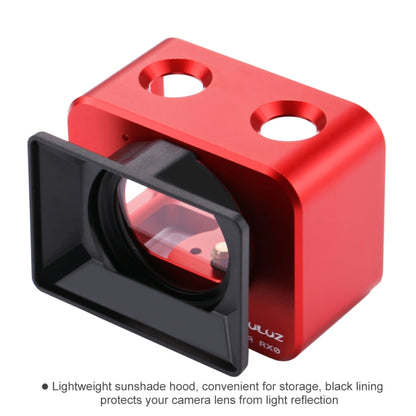 PULUZ for Sony RX0 Aluminum Alloy Protective Cage + 37mm UV Filter Lens + Lens Sunshade with Screws and Screwdrivers(Red) - Metal Cases by PULUZ | Online Shopping UK | buy2fix