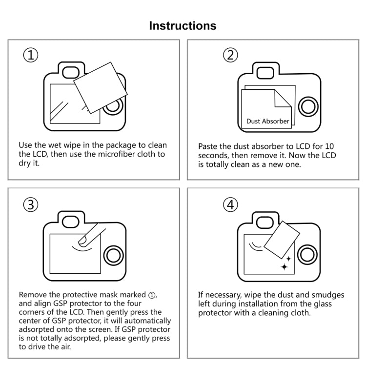 PULUZ 2.5D 9H Tempered Glass Film for Fujifilm X-T10, Compatible with Fujifilm X-A1 / X-A2 / X-M1 / X30 / X-T20 / X-E3, Nikon S2, Casio ZS240 / ZS210 / ZS190 - Camera Accessories by PULUZ | Online Shopping UK | buy2fix