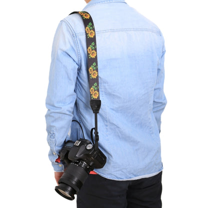 PULUZ Retro Ethnic Style Multi-color Series Sunflower Shoulder Neck Strap Camera Strap for SLR / DSLR Cameras - Camera Accessories by PULUZ | Online Shopping UK | buy2fix