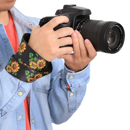 PULUZ Retro Ethnic Style Multi-color Series Sunflower Shoulder Neck Strap Camera Strap for SLR / DSLR Cameras - Camera Accessories by PULUZ | Online Shopping UK | buy2fix