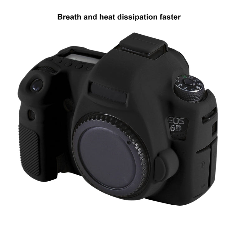 PULUZ Soft Silicone Protective Case for Canon EOS 6D(Black) - Protective Case by PULUZ | Online Shopping UK | buy2fix