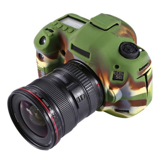 PULUZ Soft Silicone Protective Case for Canon EOS 5D Mark III / 5D3(Camouflage) - Protective Case by PULUZ | Online Shopping UK | buy2fix