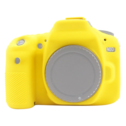 PULUZ Soft Silicone Protective Case for Canon EOS 90D(Yellow) - Protective Case by PULUZ | Online Shopping UK | buy2fix