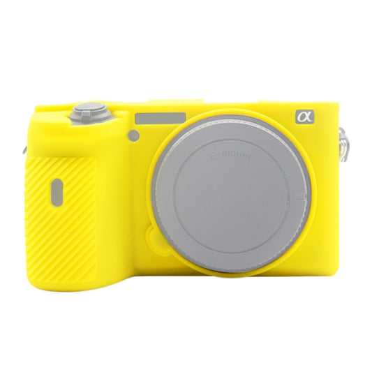 PULUZ Soft Silicone Protective Case for Sony A6600 / ILCE-6600(Yellow) - Protective Case by PULUZ | Online Shopping UK | buy2fix