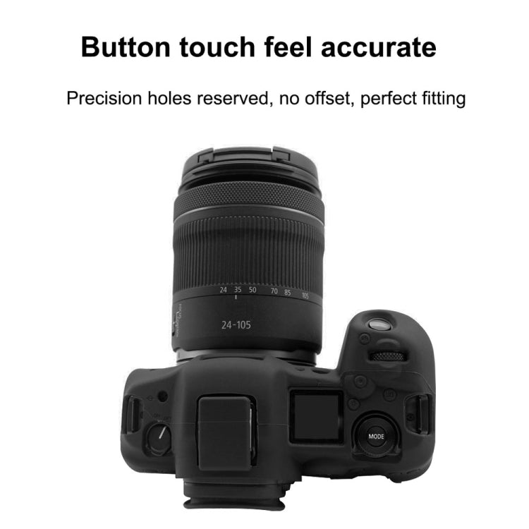 PULUZ Soft Silicone Protective Case for Canon EOS R5(Black) - Protective Case by PULUZ | Online Shopping UK | buy2fix