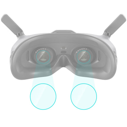 For DJI Goggles 2 2pcs PULUZ Tempered Glass Goggles Lens Film (Transparent) - Others by PULUZ | Online Shopping UK | buy2fix