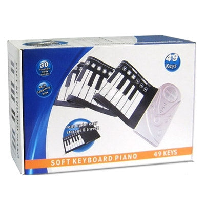 Portable Roll-up 49-Key Soft Keyboard Piano - Keyboard Instruments by buy2fix | Online Shopping UK | buy2fix